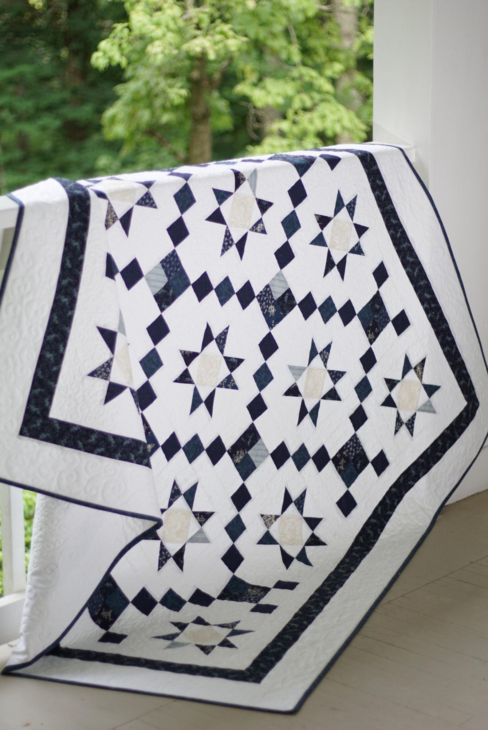 Diamond Star Path Quilt Pattern – Maple Cottage Designs