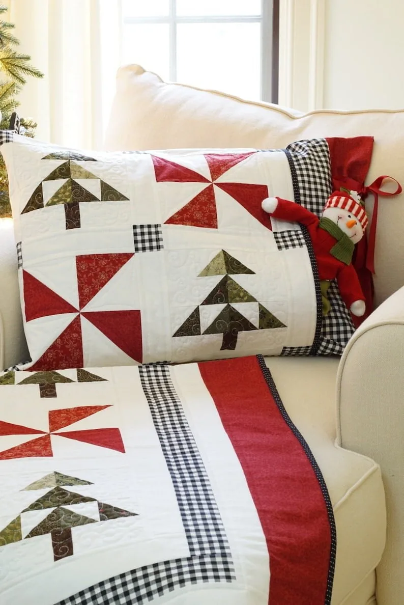 Evergreen Christmas Quilt Pattern pic