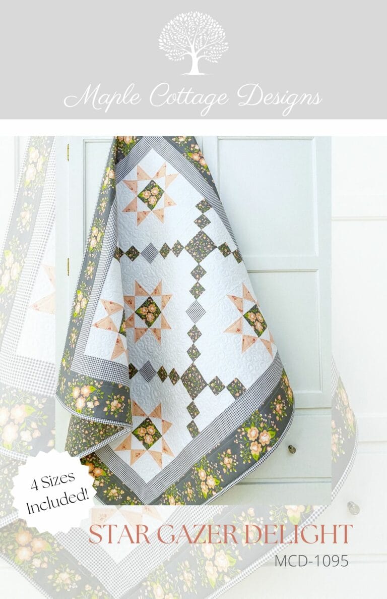 Star Gazer Delight Quilt Pattern & Mouse Pattern • Maple Cottage Designs