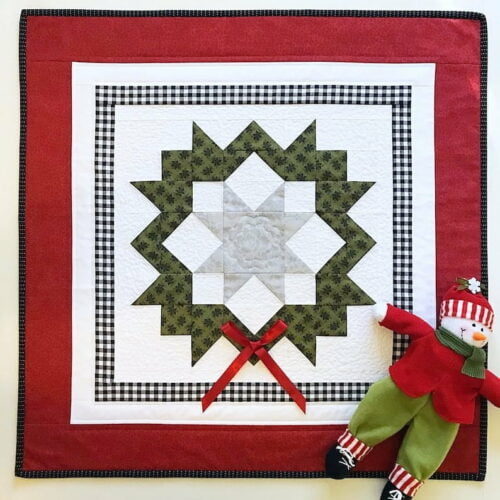 Picnic Squares Table Runner Pattern • Maple Cottage Designs