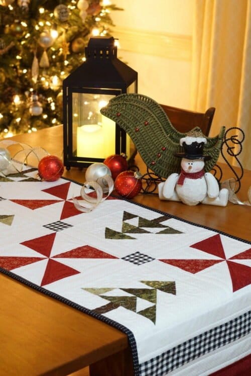 An Evergreen Christmas Table Runner