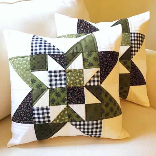 Cottage Star Pillow Pattern & Table Runner Pattern