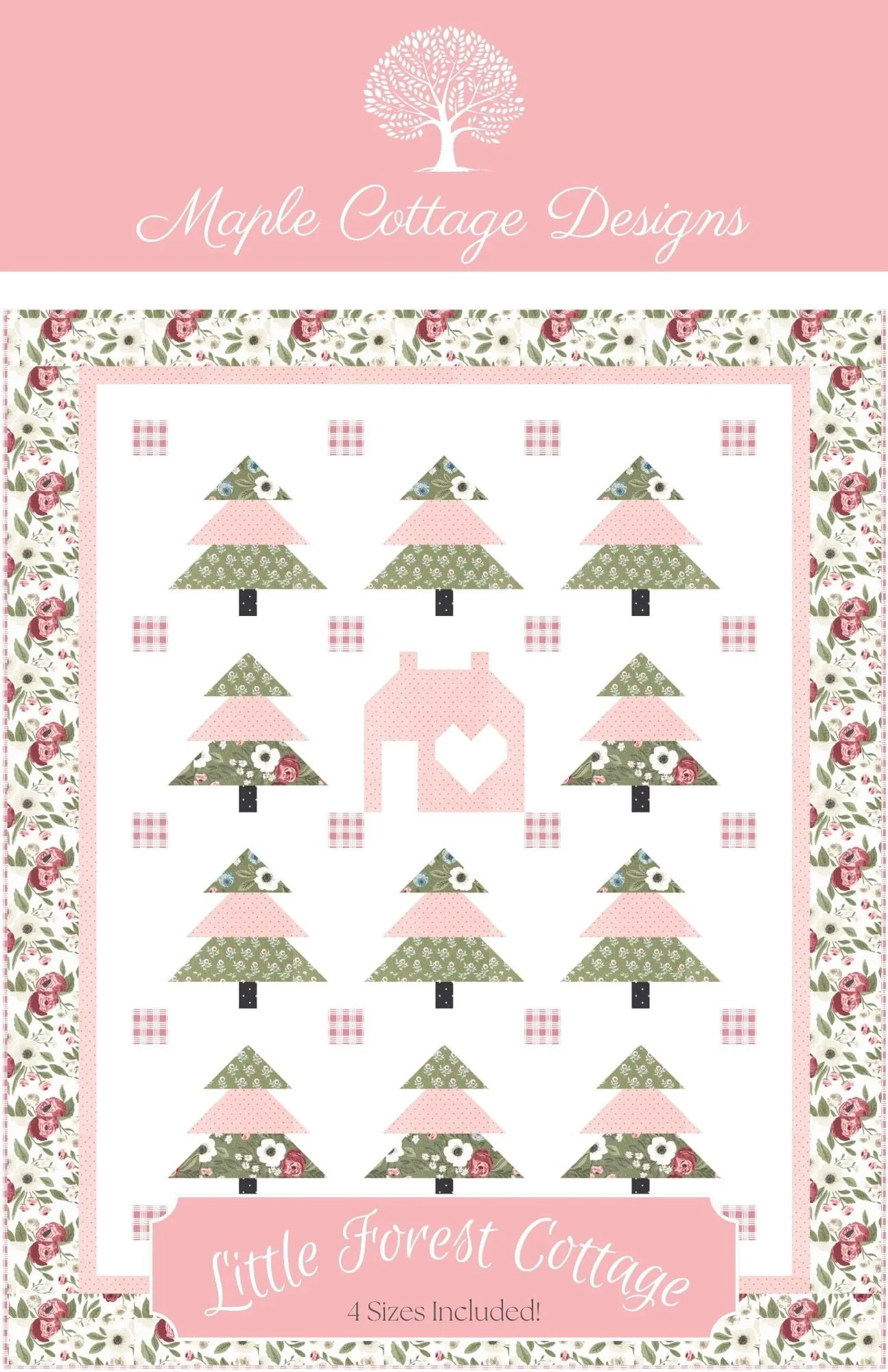 Little Forest Cottage quilt pattern cover