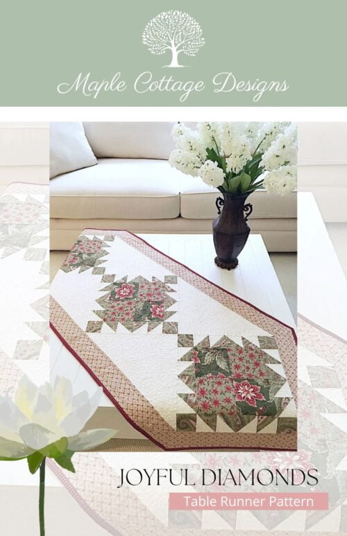 Joyful Diamonds table runner cover picture