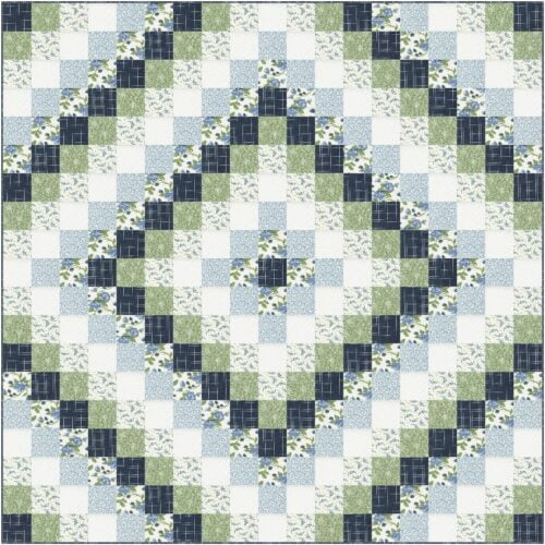 Oasis quilt pattern in queen size