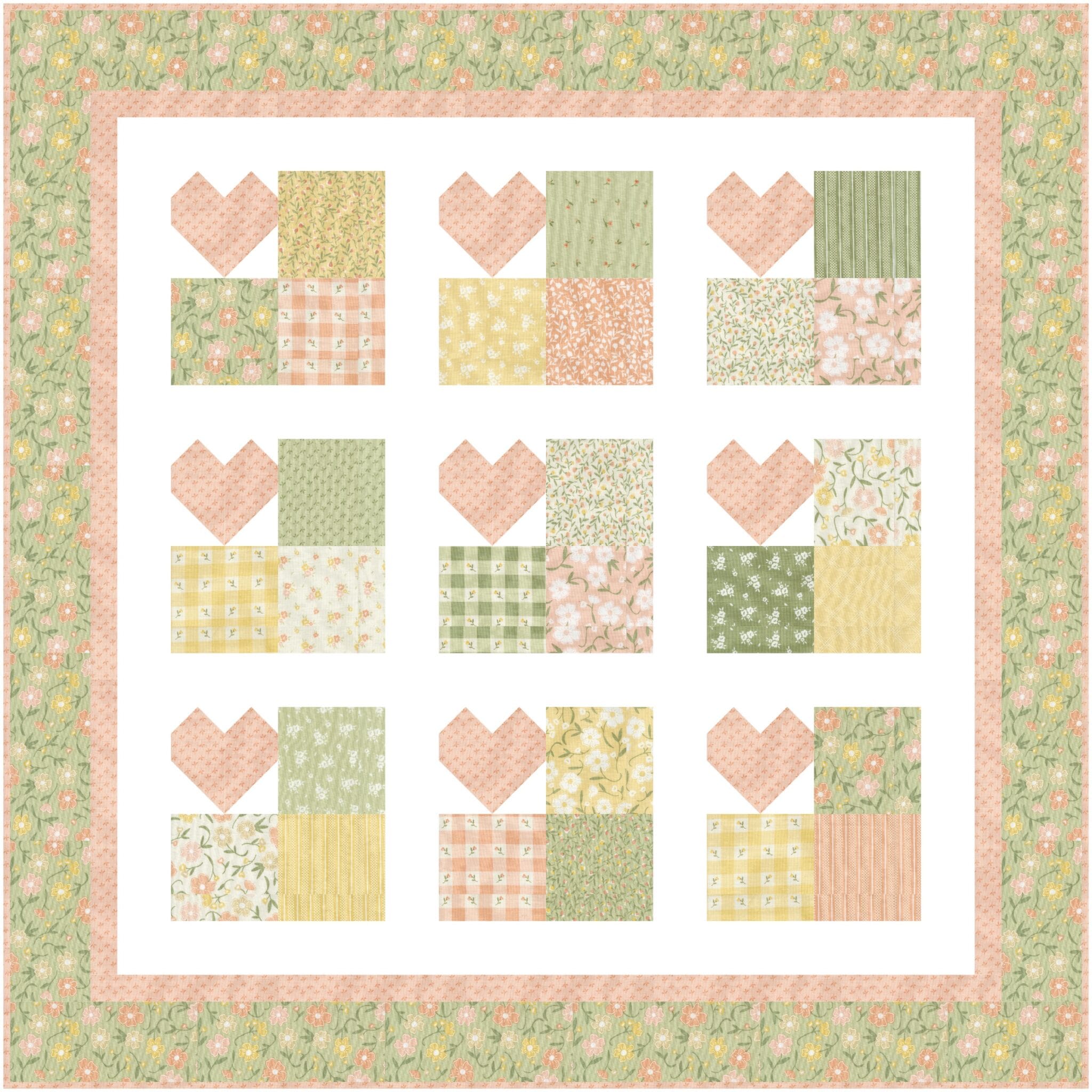 Love Grows Here Quilt Pattern • Maple Cottage Designs