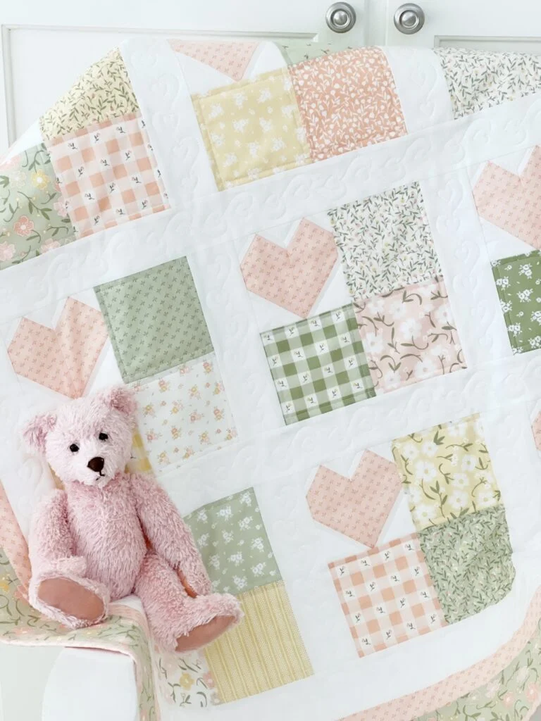 Love Grows Here quilt pattern in baby size