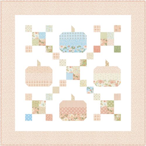 Baby quilt pattern Fairytale Pumpkins quilt pattern.