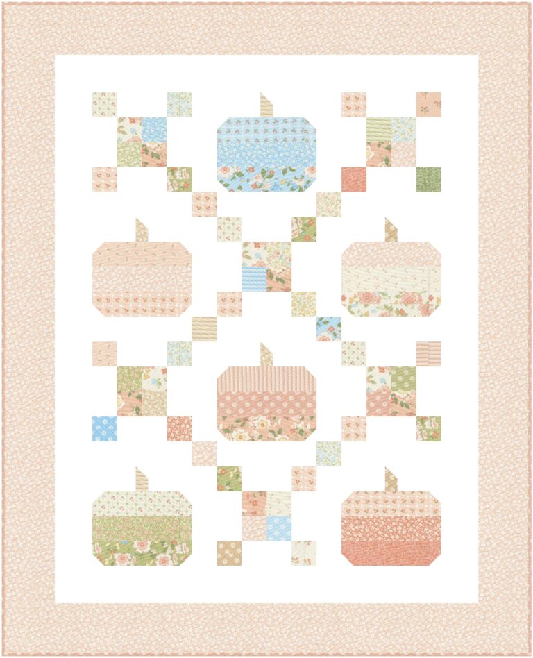 Fairytale Pumpkins Quilt pattern - Throw Size