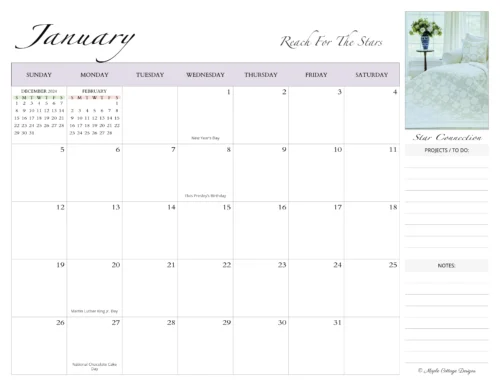 Free 2025 Printable Calendar - PDF - Image 2