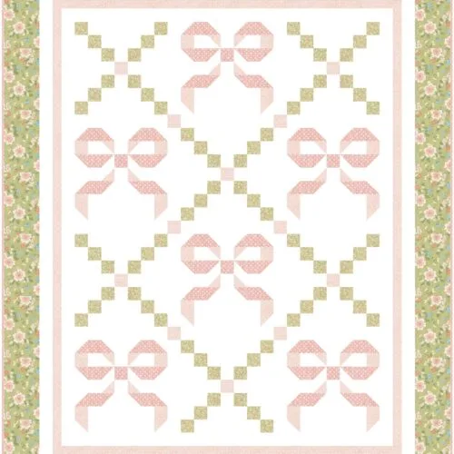 Buttons & Bows quilt throw size