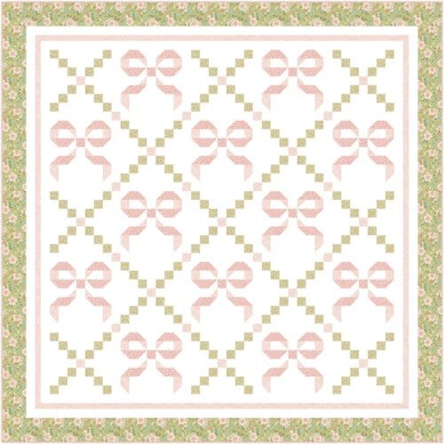 Buttons & Bows quilt in twin size