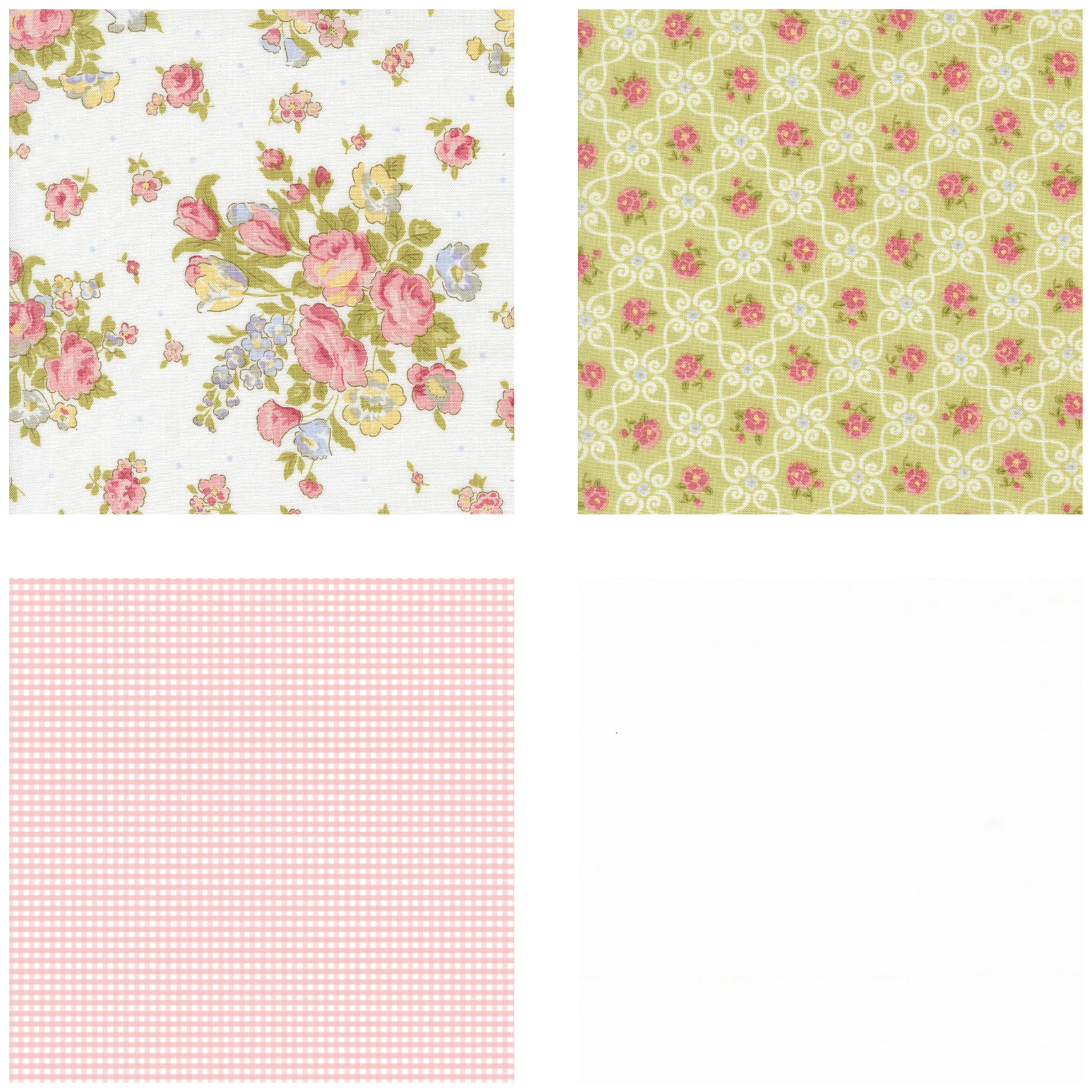 Baby Quilt Kit - Loving Wishes in Pink and Green - Image 2