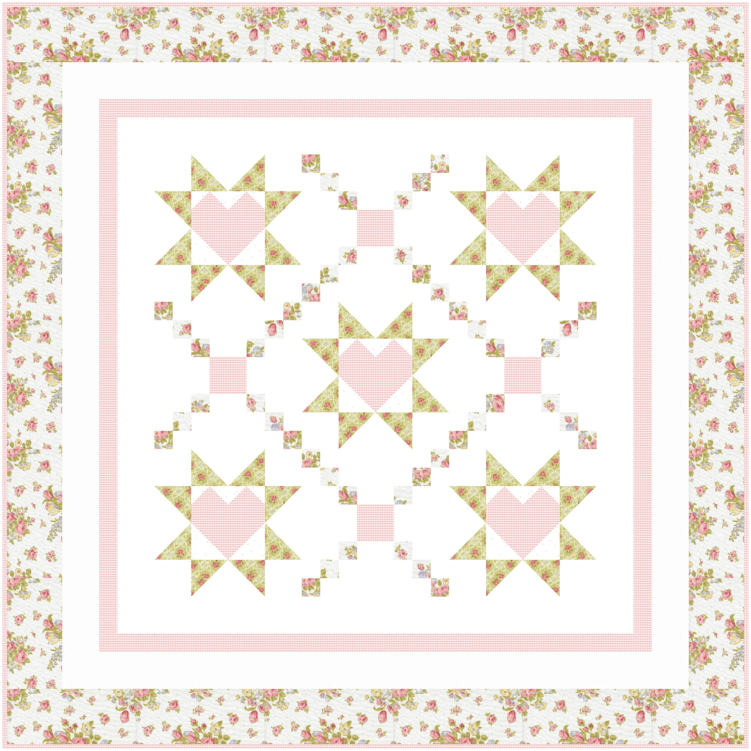 baby quilt kit for girl