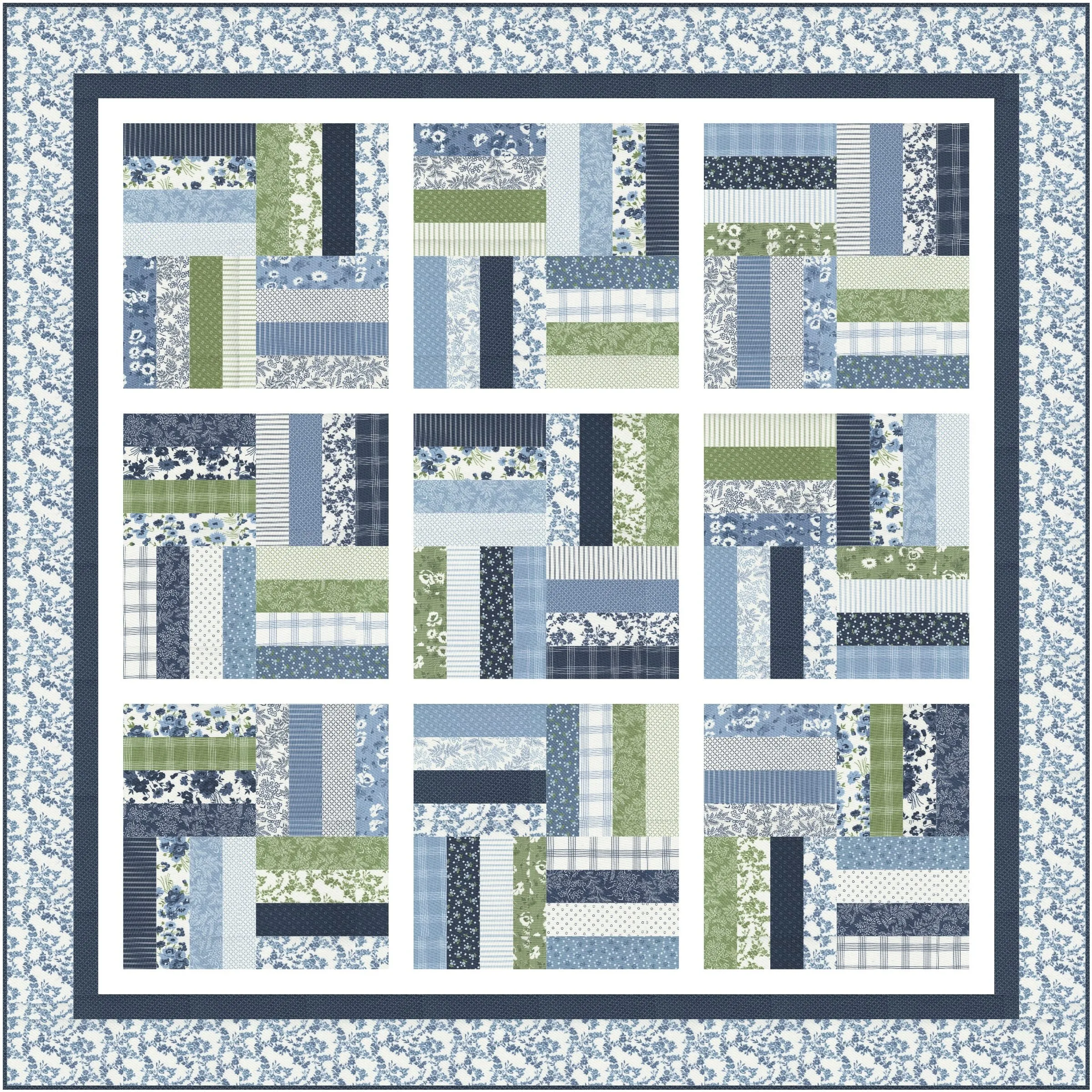 quilting pattern jelly roll friendly