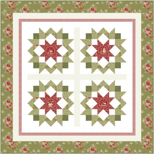 Christmas Tidings quilt pattern wall hanging size