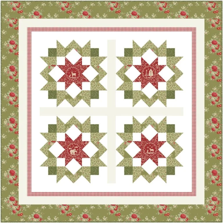 Christmas Tidings quilt pattern wall hanging size