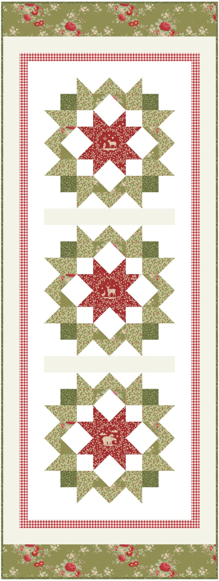 Christmas table runner quilt pattern