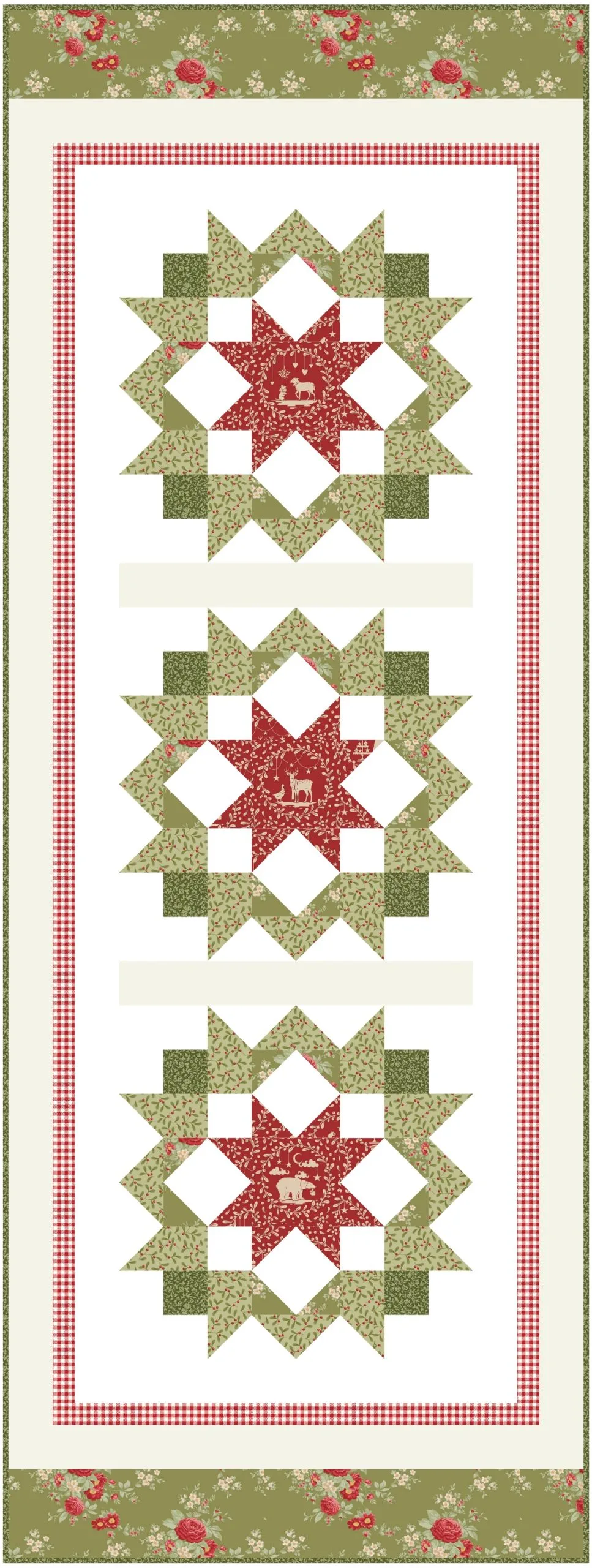 Christmas table runner quilt pattern