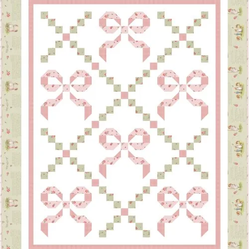 Buttons and Bows small throw size