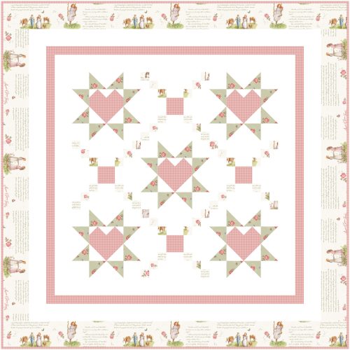 Loving Wishes baby quilt kit in cream Anne of Green Gables
