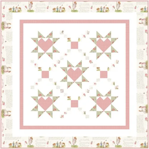 Loving Wishes baby quilt kit in cream Anne of Green Gables