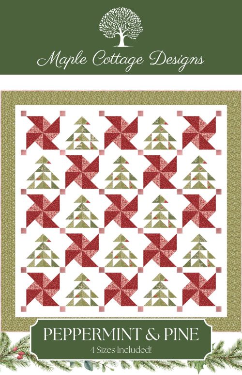 Peppermint and Pine quilt pattern cover