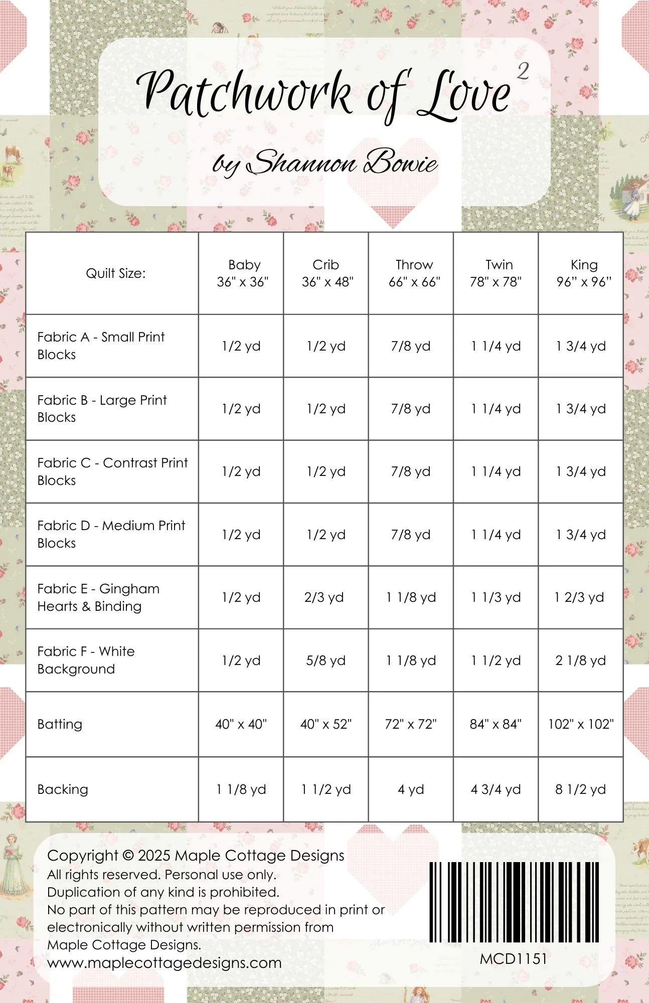 Patchwork of Love 2 Quilt Pattern - Image 7