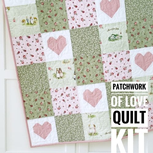 baby quilt kit Patchwork of Love