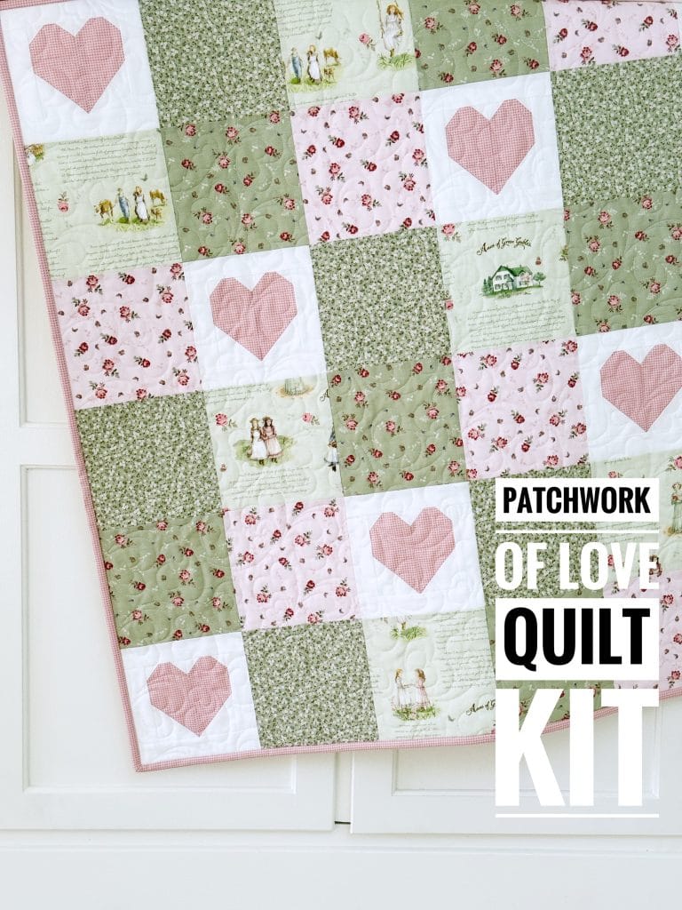 baby quilt kit Patchwork of Love