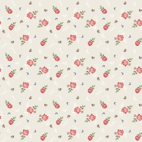 Anne of Green Gables fabric Cream Roses