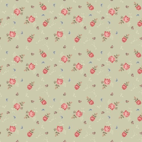 Anne of Green Gables fabric sage roses