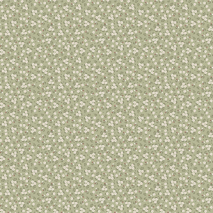 Anne of Green Gables fabric Ditsy Sage