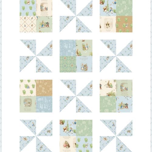 baby crib quilt kit Pinwheel Patch