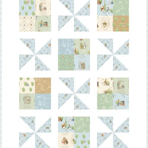 baby crib quilt kit Pinwheel Patch