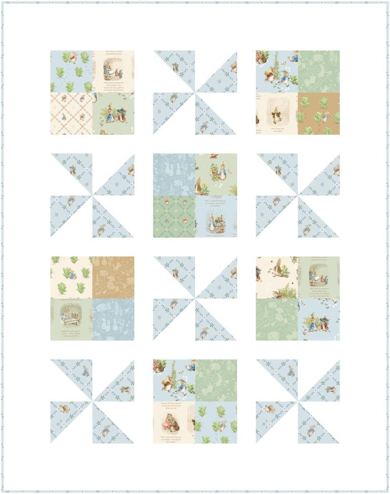 baby crib quilt kit Pinwheel Patch