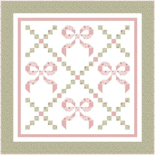 Quilt kit for Buttons and Bows crib size