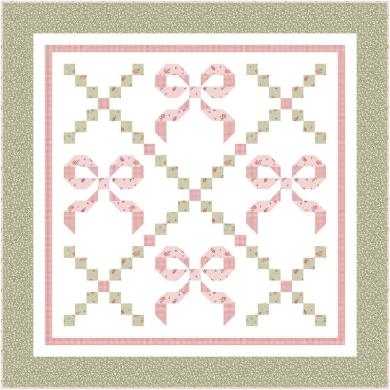 Quilt kit for Buttons and Bows crib size