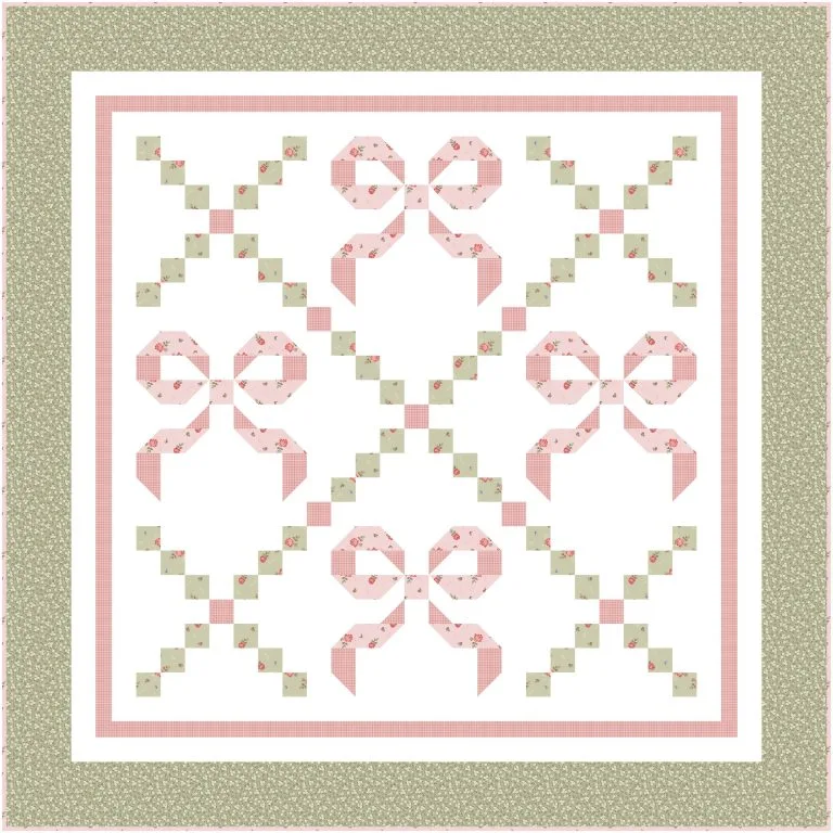 Quilt kit for Buttons and Bows crib size