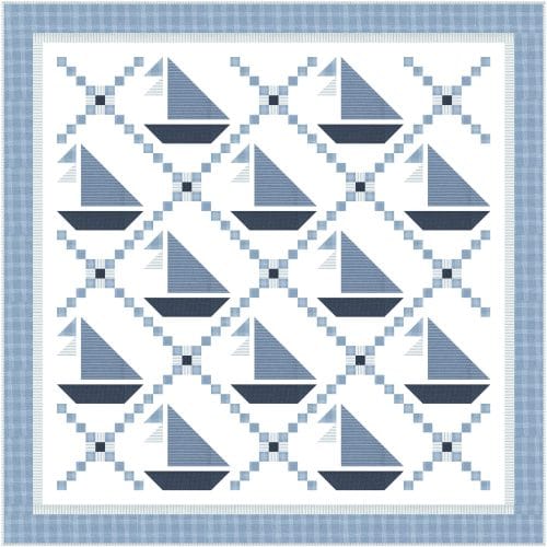 Sailing quilt pattern pic 5 throw size