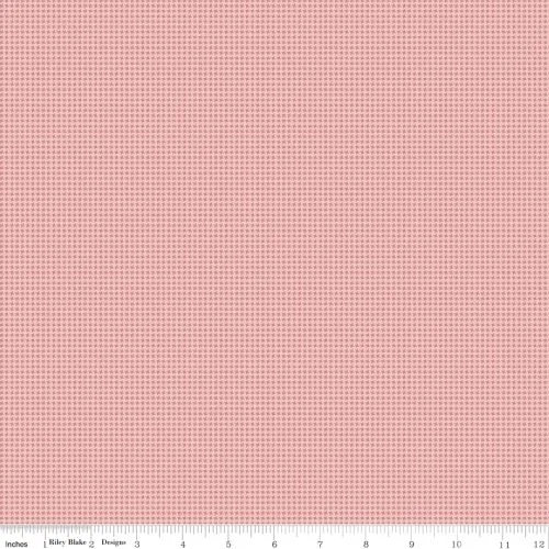 Anne of Green Gables pink on pink gingham fabric