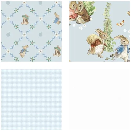 Peter Rabbit fabric for baby quilt kit