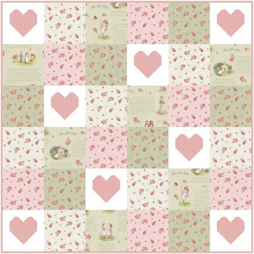 Baby Quilt Kit - Patchwork of Love 2 (Baby and Crib size)