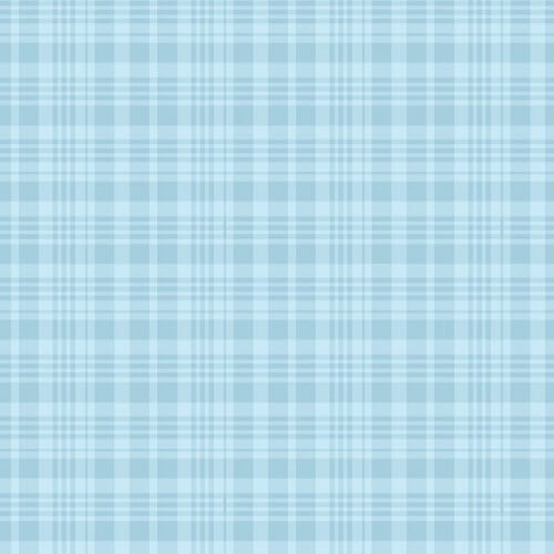Winnie the Pooh blue plaid fabric