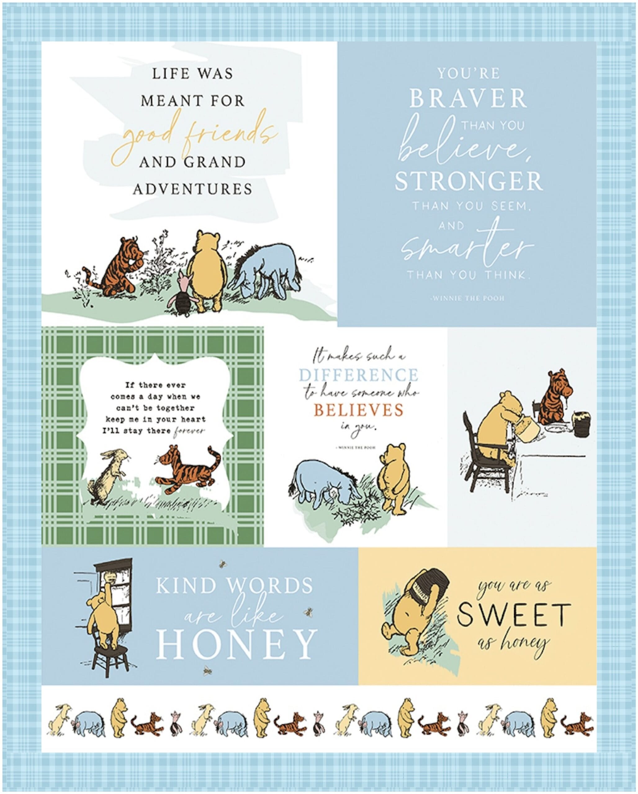Baby Quilt Kit in Winnie the Pooh Fabrics - Image 2