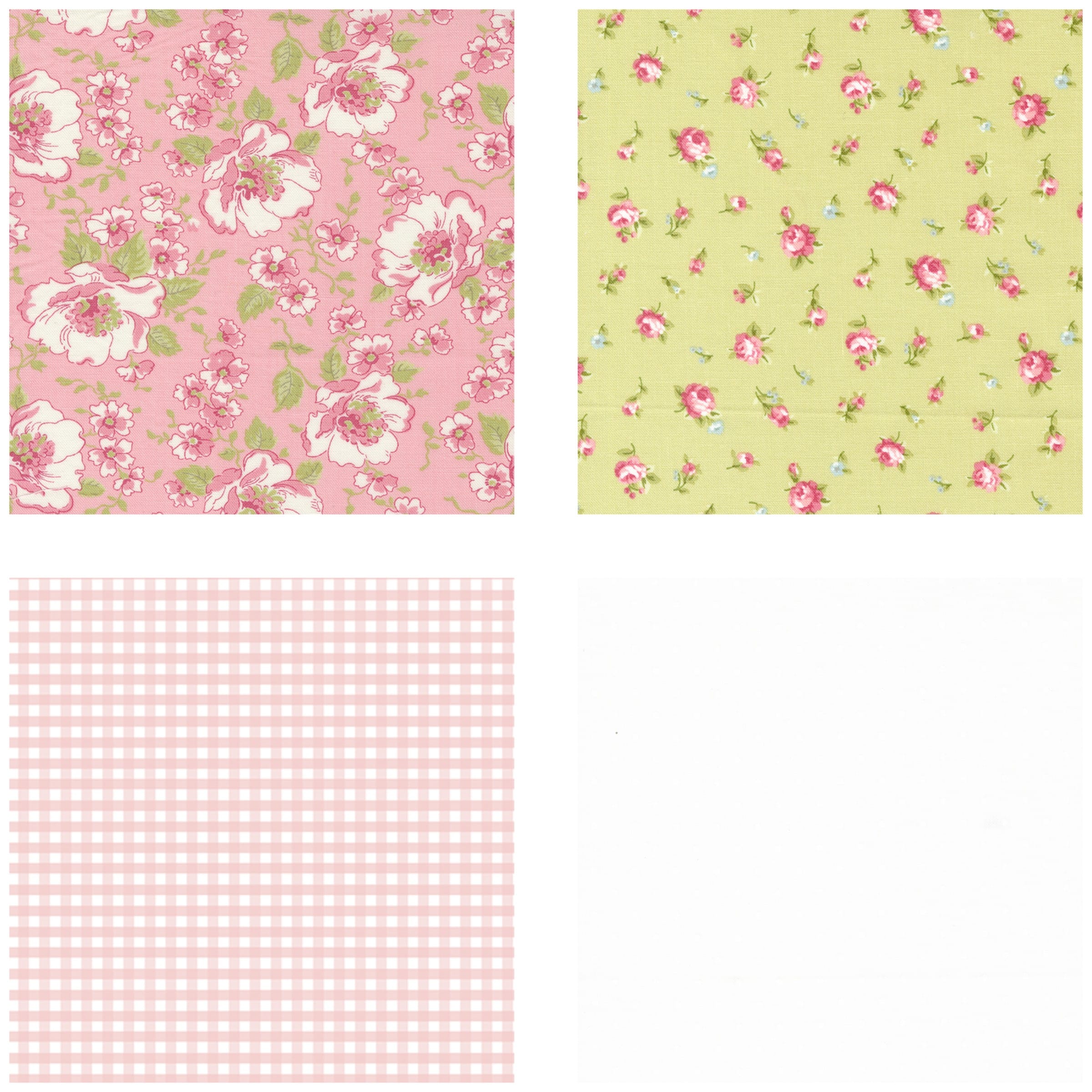 Baby Quilt Kit - Loving Wishes in Pink and Green - Image 2
