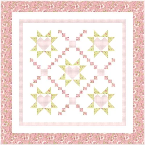 baby quilt kit for girl quilt
