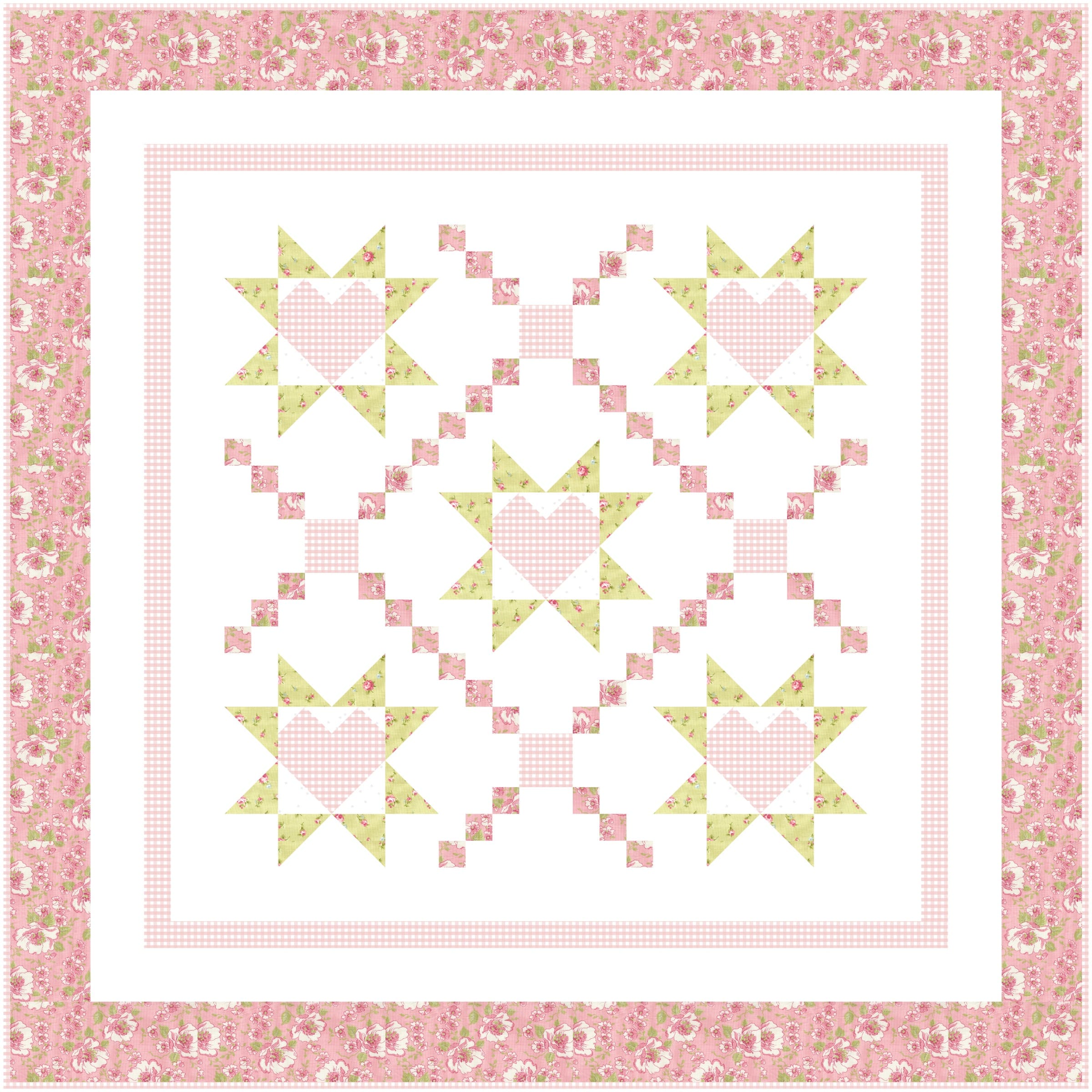 baby quilt kit for girl quilt