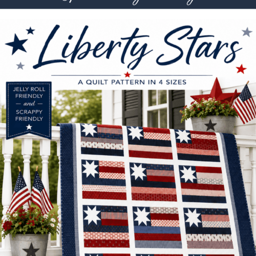 Liberty Stars quilt pattern cover image
