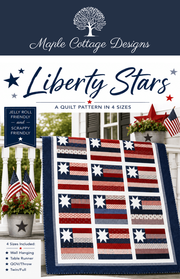 Liberty Stars quilt pattern cover image